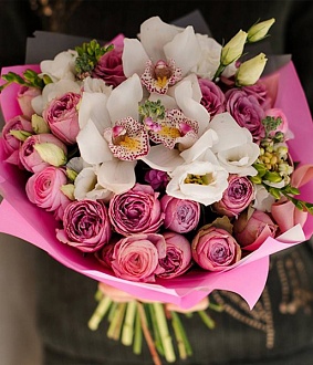 Свадебный букет из орхидеи "Милая француженка"