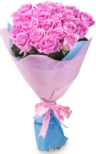 Изысканный букет из 19 розовых роз