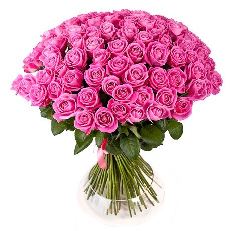 Букет из 101 розовой розы на 8 марта
