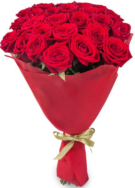 Шикарный букет из 19 красных роз