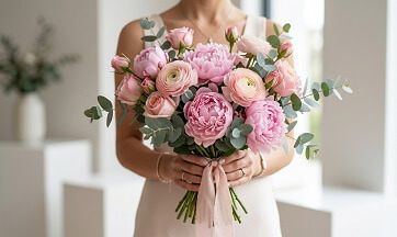 Розовый букет