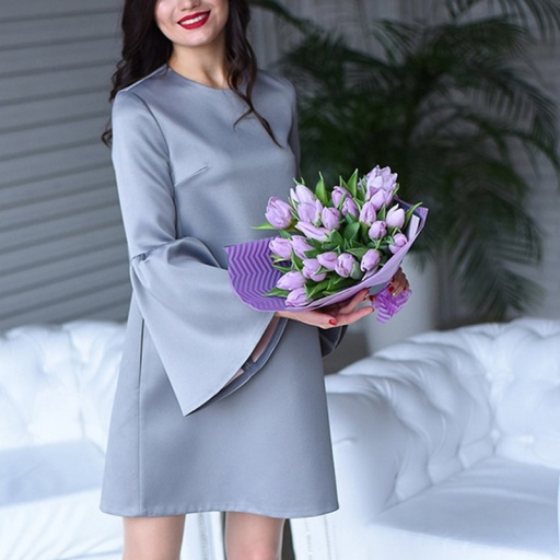 25 Тюльпанов нежного цвета