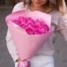 Голландские розы в букете "Поющие фламинго"