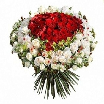 Фото Букет из 151 розы "Космос"