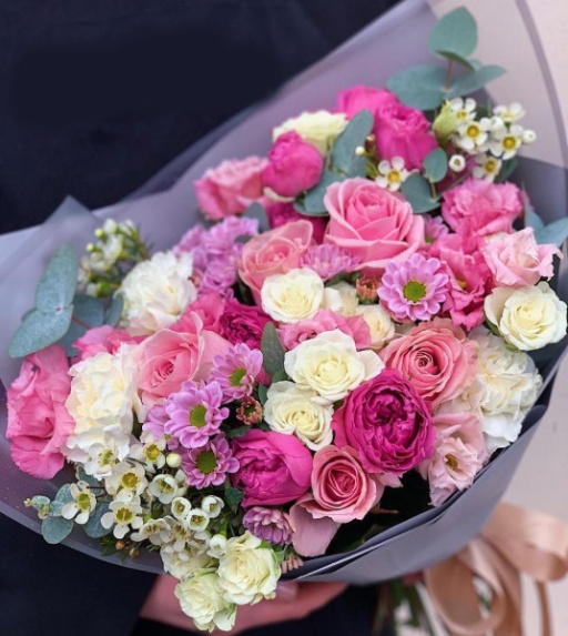 Букет "Малиновый свет"