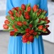Фото Тюльпаны в букете "Красная страсть"