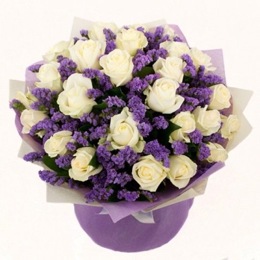 Фото Праздничный букет "Сиреневый туман"