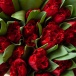 Изящный букет из красных тюльпанов