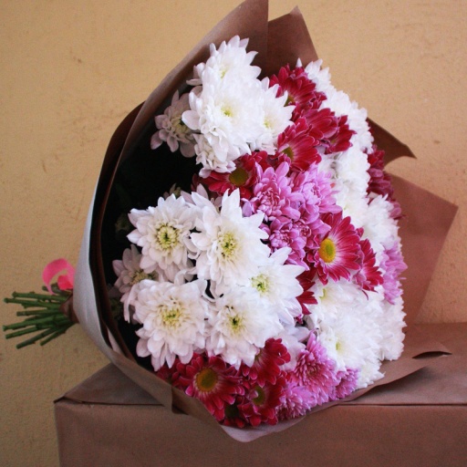 Фото Букет в нежно-розовых тонах "Чувственный трепет"