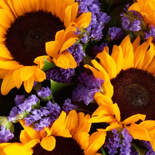 Фото Яркий букет "Золотой ключик"