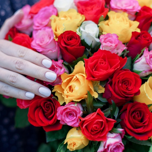 51 Краснодарская роза Микс в классическом букете