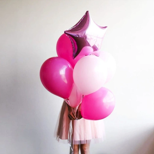 Фото Набор из розовых шариков