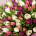 Большой яркий букет тюльпанов "Яркая фантазия"