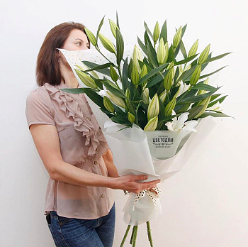 Фото Букет "Снежные объятия"