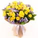 Желтые розы и орхидеи в букете "Дана" Фото Желтые розы и орхидеи в букете "Дана"