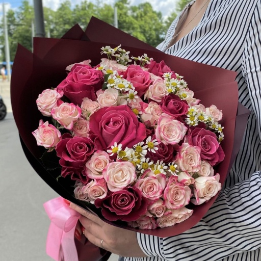 Букет из роз "От самого сердца"