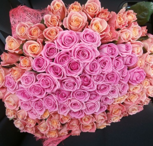 Букет из 101 розы "Фантазия"