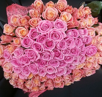 Букет из 101 розы "Фантазия"