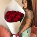 Красно-белый букет "Для неё"