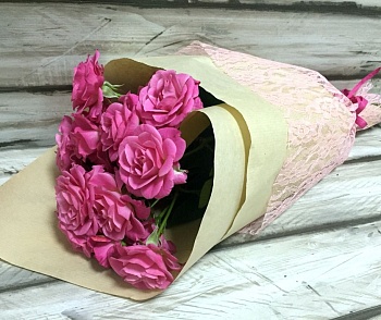 Фото Кустовые розы "Асель"