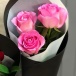 Джентельменский розовый букет из роз