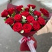 Фото Букет красных роз "Слайм"