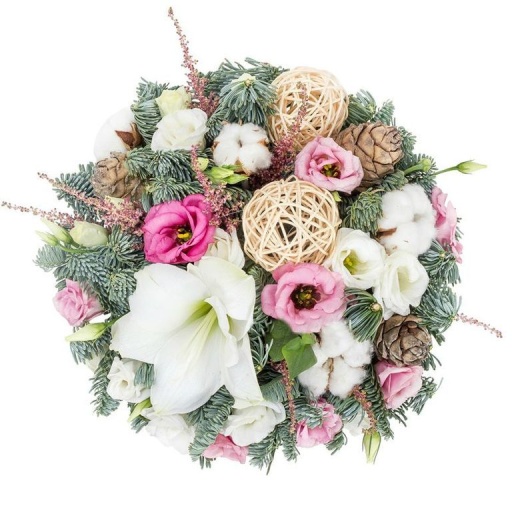 Фото Новогодний букет с нобилисом