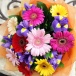 Ирисы с герберами "Фруктовый коктейль" Фото Ирисы с герберами "Фруктовый коктейль"