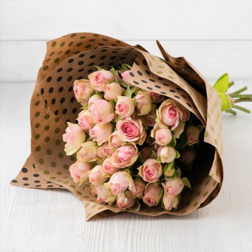 Фото Букет из кустовых роз "Розовый Марсель"