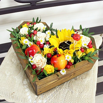 Фото Цветы в кашпо "Теплое лето"