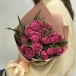 Букет пионовидных роз "Бургунди"
