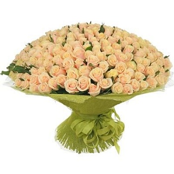 Фото Букет из 251 персиковой розы