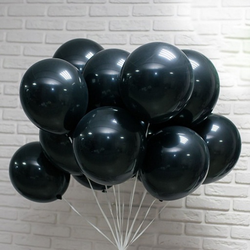 Набор из черных шариков с гелием
