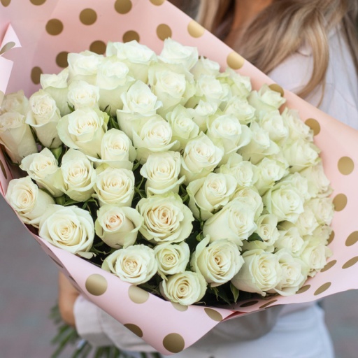 Фото Букет из 49 Голландских роз "Очаровательной даме"