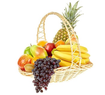 Фото Подарочная корзина с фруктами "Южный город"