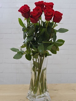 9 Красных голландских роз