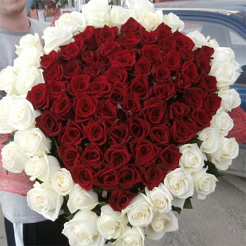 Букет из 101 розы "Страсть" (Исполнение 2)