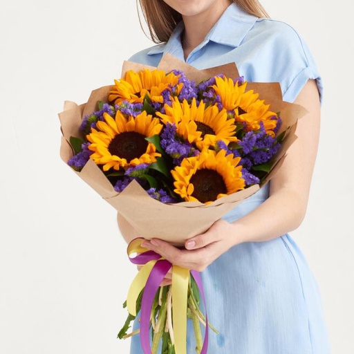 Фото Яркий букет "Золотой ключик"