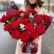 Фото Букет красных роз "Слайм"