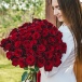 Яркий букет из 49 красных роз 70см Яркий букет из 49 красных роз 70см