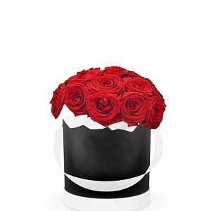 Шляпная коробка с розами "Для тебя"