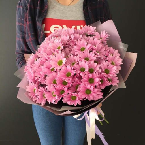 Фото Букет из хризантем "Экспириенс"