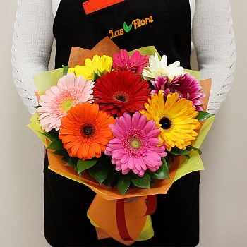 Фото Букет гербер "Испанский рассвет"