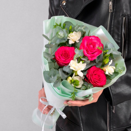 Фото Необычный букет "Милый комплимент"