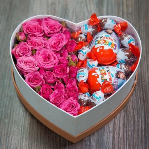 Фото Милая коробочка "Розовый комплимент"