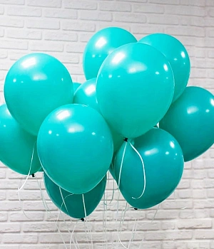 Набор из шариков с гелием Бирюза