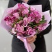 Букет из розы и альстромерии "Сиреневый дождь"