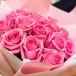 Фото Нежный букет из 15 розовых роз
