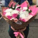 Букет с хризантемами и розами Торжество элегантности