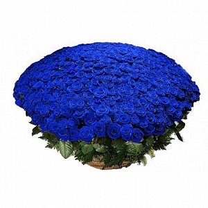 Корзина из 1001 синей розы